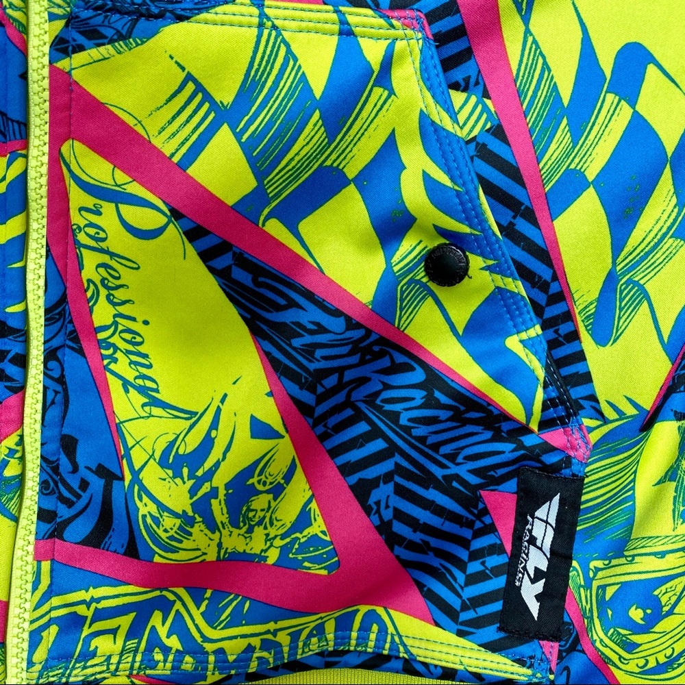 Mens Hoodie Full Zip Fly Racing Motocross Jacket - Picture 4 of 8